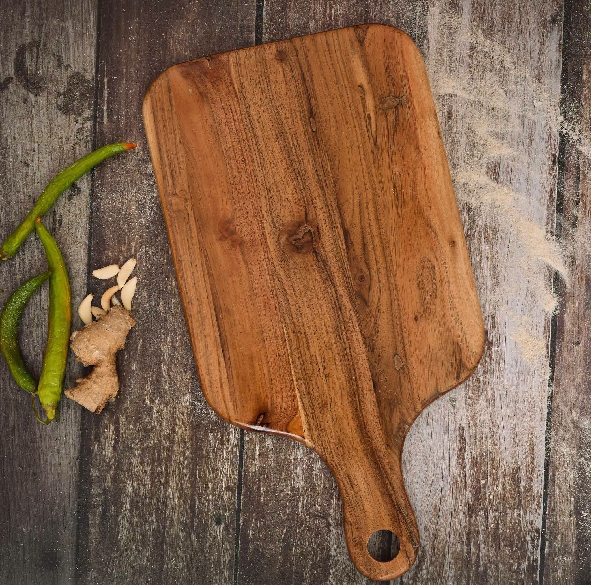 Premium Wooden Chopping Board – Solid Wood Multipurpose Cutting Board for Kitchen
