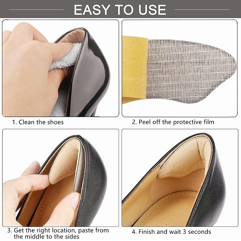 2 Pcs Shoe Heel Grip Pad Anti Slip Heel Protector Cushion Shoe Pad BD thumbnail 7