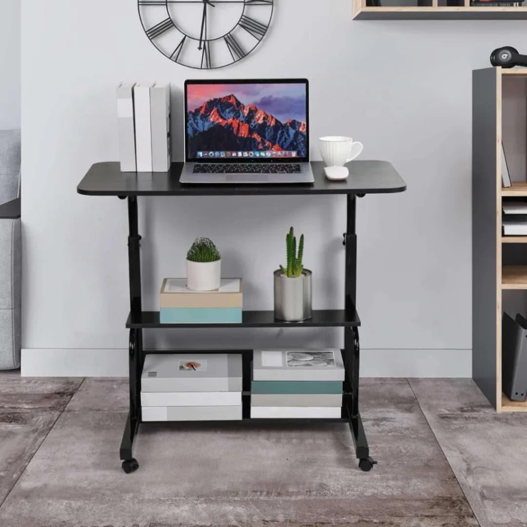 Double layer adjustable table, Height Adjustable Portable Laptop Desk Table, Sofa Table, Side Table, Bed Table, Study Desk Table thumbnail 7