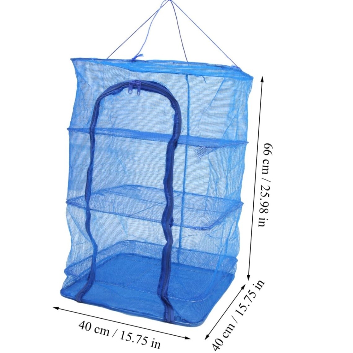 Foldable 4-Layer Food Drying Net, Multi-layer Hanging Food Dryer – ঝুলন্ত মাছ ও খাবার শুকানোর জন্য পারফেক্ট সমাধান! thumbnail 3