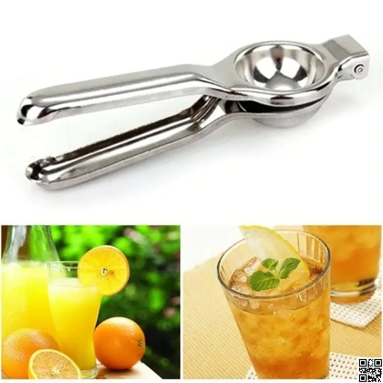 Stainless Steel Lemon Squeezer – Manual Citrus Juicer Hand Press thumbnail 3
