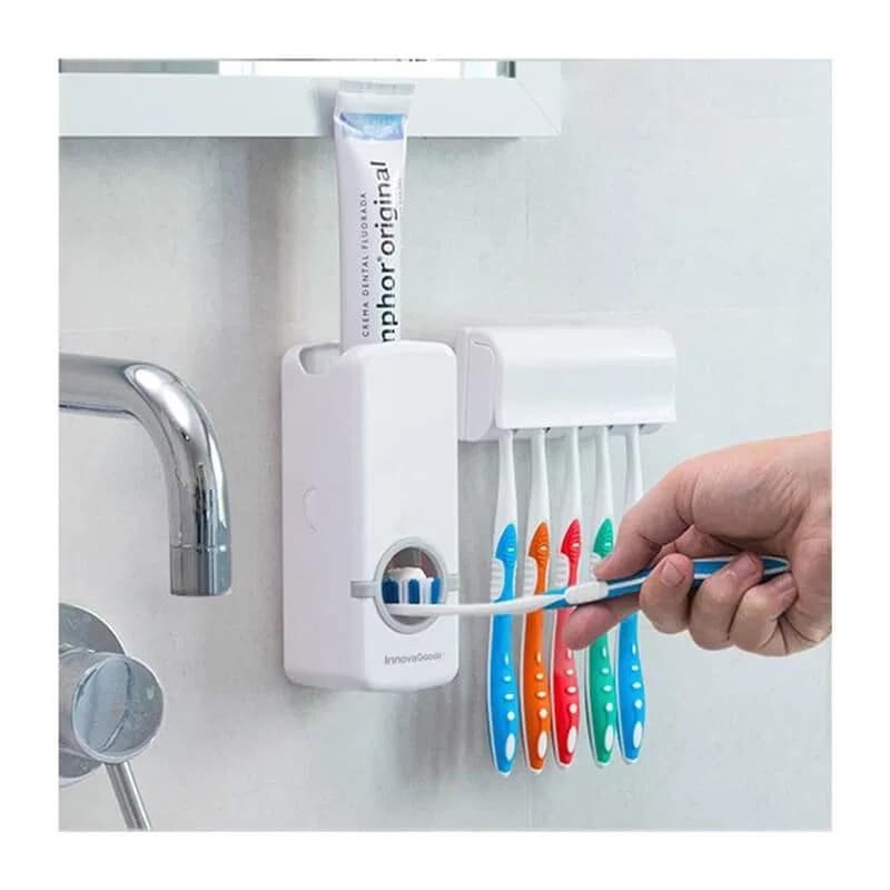Automatic Toothpaste Dispenser With Toothbrush Holder thumbnail 4