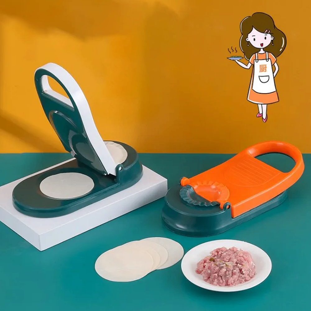 2 in 1 Dumpling & Pitha Maker – Manual Dough Press, Pastry & Dumpling Wrapper Tool thumbnail 4