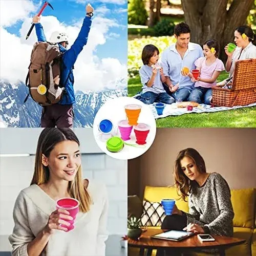 Silicone Folding Cup 270ml | Foldable & Portable Lightweight Travel Mug for Camping & Hiking thumbnail 4