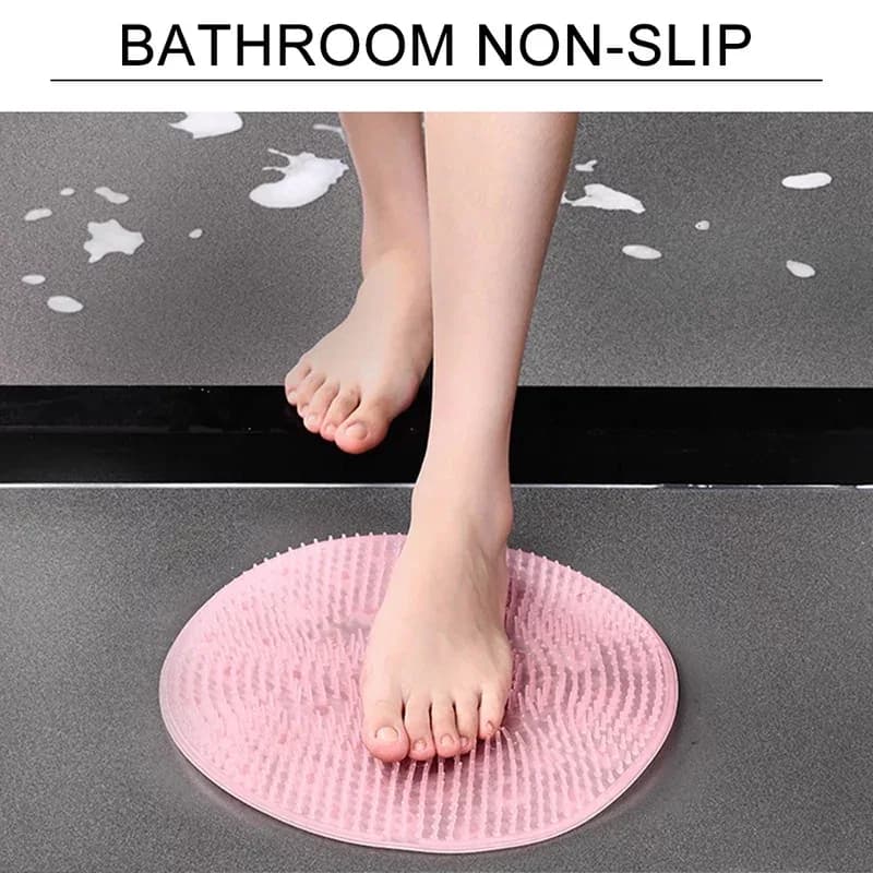 Silicone Bath Body Brush Body Scrubber, Foot Massager Shower Silicone Massage Foot Bath thumbnail 2