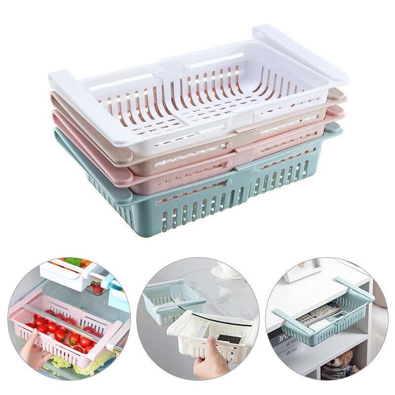 Adjustable Fridge Storage Basket – Expandable Refrigerator Organizer Drawer thumbnail 5