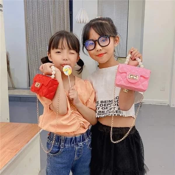 Mini Jelly Bag, Baby Pearl Handbag, Cute Mini Crossbody Baby Jelly Bag thumbnail 3