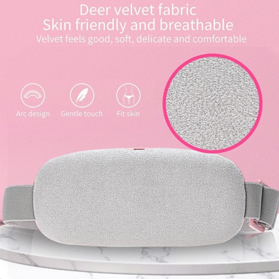 Menstrual Heating Pad Slimming Massage Belt LCD Display USB Rechargeable Period Pain Relief Belt for Women Bangladesh thumbnail 2