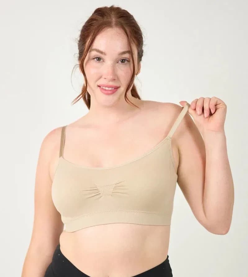 Sana Women's Seamless Padded Wirefree Comfort Bra, Teen Age Girl Seamless Cooling Comfort Air Bra thumbnail 5