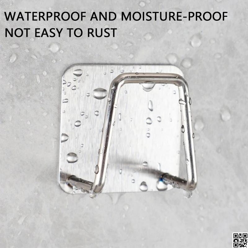 Stainless Steel Adhesive Sponge Holder for Kitchen Sink – No Drilling Required thumbnail 7