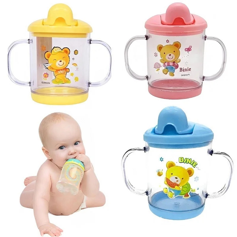 Binie Baby Mum Pot 200ml Double Handle Water Bottle – BPA Free Kids Sippy Cup
