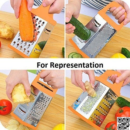 Stainless Steel Tower Grater – 6-Sided Multi-Functional Kitchen Grater & Slicer thumbnail 3