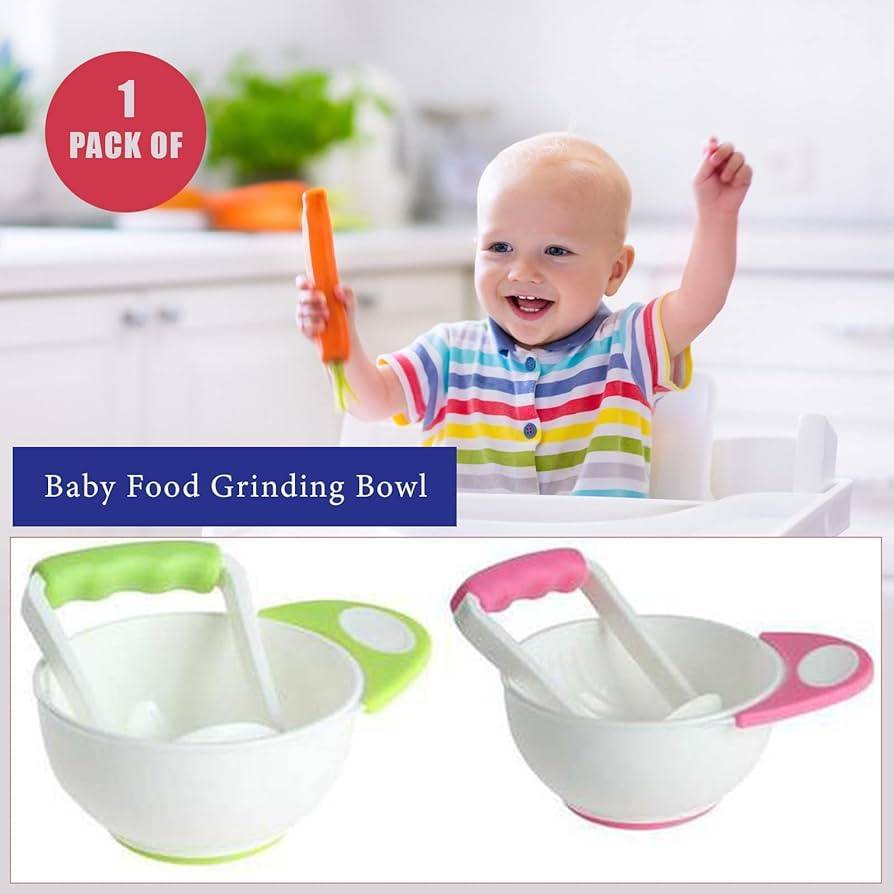 Baby Food Mash Bowl with Grinder | BPA Free Baby Food Grinding Bowl thumbnail 5
