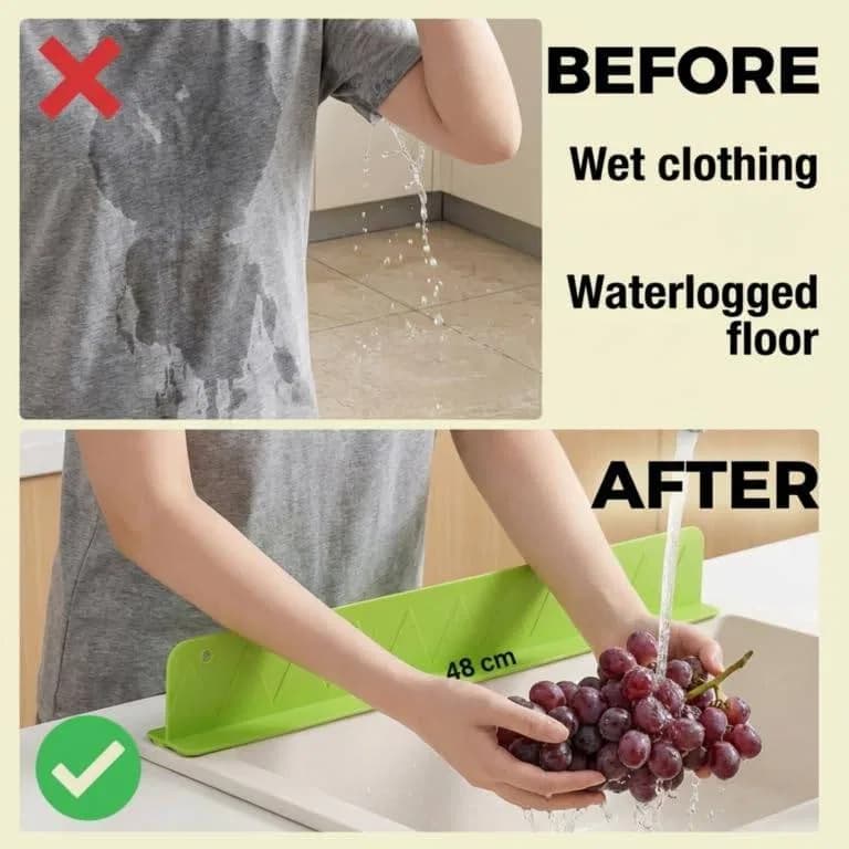 Waterproof Sink Edge Protector Strip, Leak Proof Anti-Splash Water Stopper for Slab, Basin & Bathroom Countertop, Self-Adhesive Water Barrier thumbnail 6