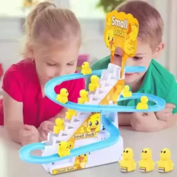 Game with Small Duck, Happy Duck Race Toy – Automatic Duck Climbing & Racing Track thumbnail 3