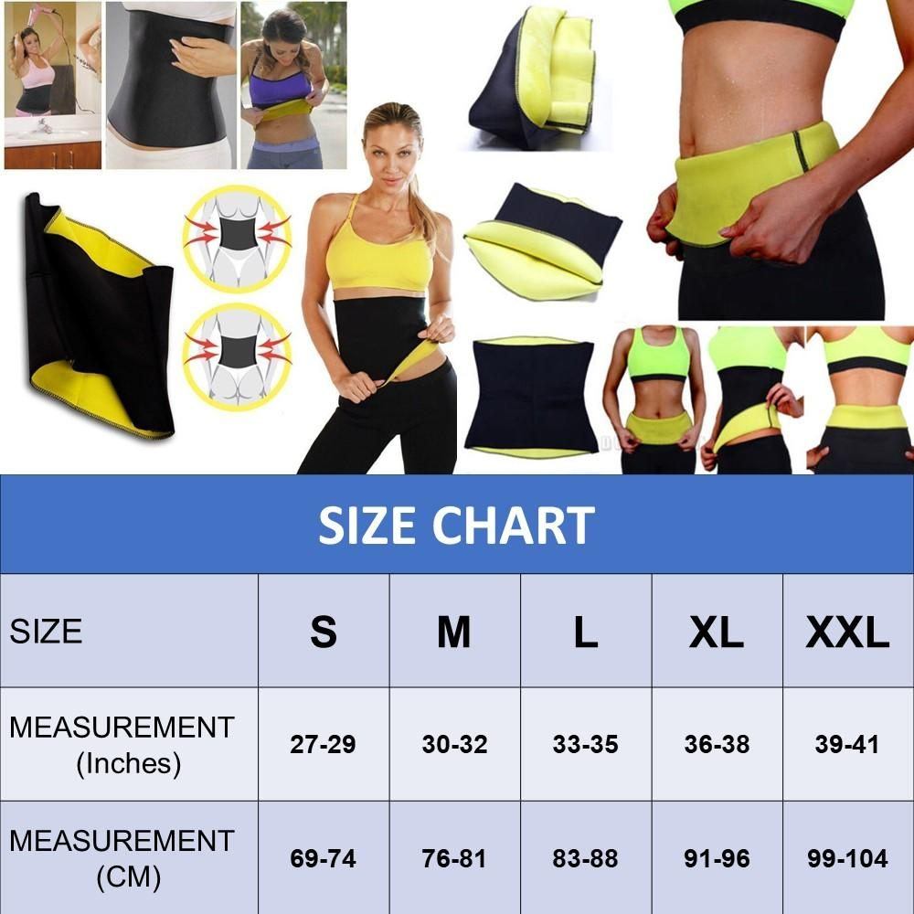 Sweat Slim Belt Hot Body Shaper Slimming Belt Waist Trainer Fat Burn Belt for Men Women Bangladesh thumbnail 2