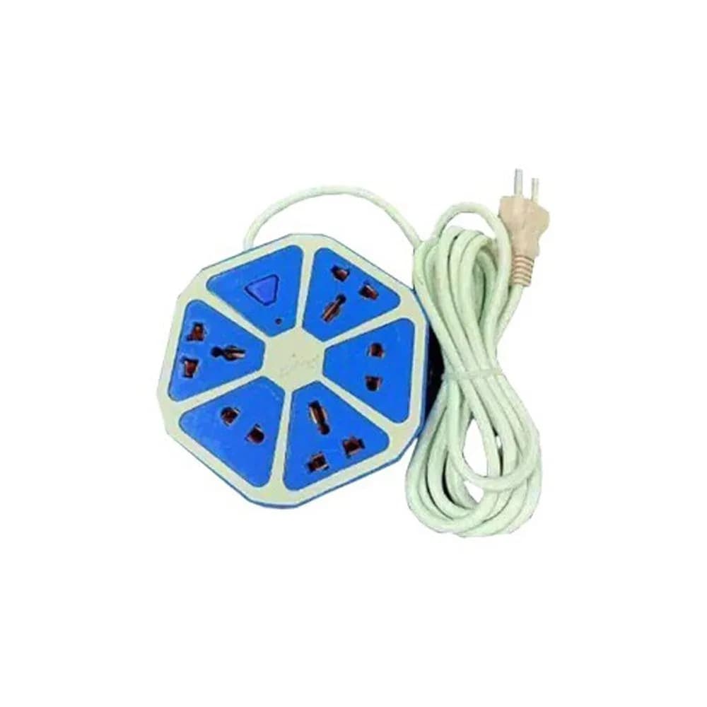 GALAXY Multi Power Plug Extension - 5 port Power Socket Multi Plug, Hexagon Socket Power thumbnail 2