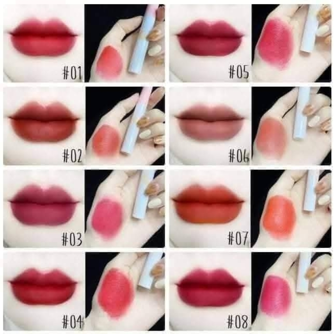 Little Monster Mini Lipstick Set (Pack of 8) – Waterproof & Long-Lasting Semi-Matte Lip Colors thumbnail 3