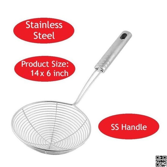 Frying Strainer – Large Oil Strainer & Deep Fry Strainer for Kitchen thumbnail 3