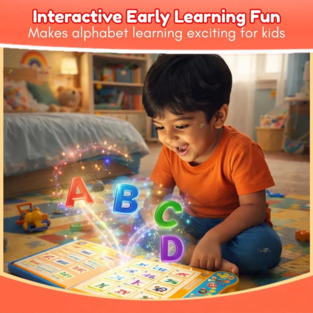 Toha intelligence Book, Toha Rechargeable Intelligence Book for Kids, Baby Learning Book, Baby Educational Talking Book thumbnail 6
