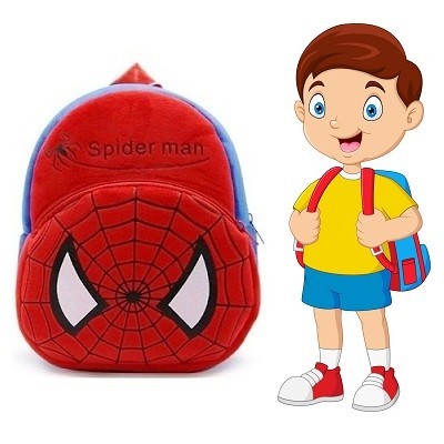 Kids Cartoon Backpack | Baby Spiderman School Bag for Boys & Girls 2-8 Years
