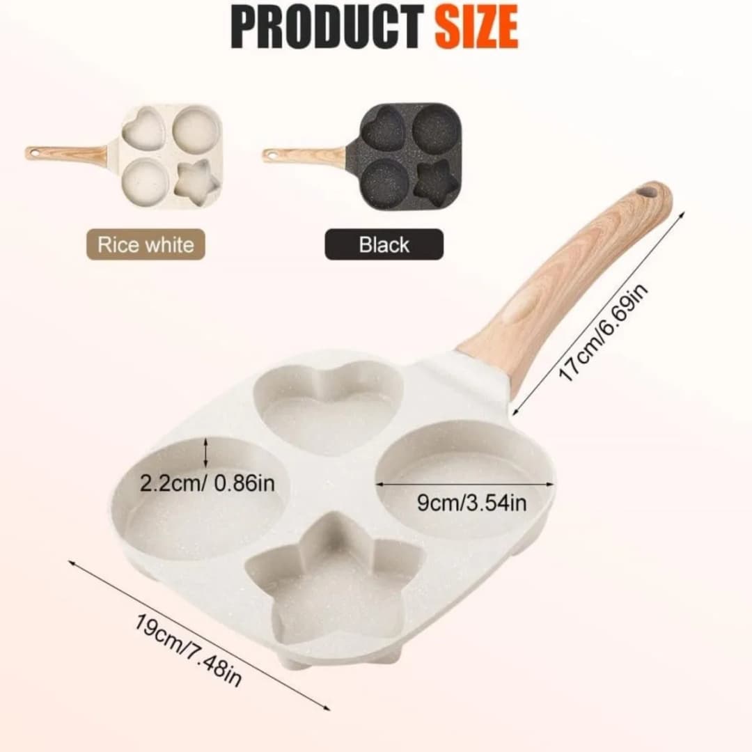 Breakfast Frying Pan, Nonstick Egg Frying Pan, 4-in-1 Nonstick Pan, Cooking Fry Pan for Breakfast thumbnail 4