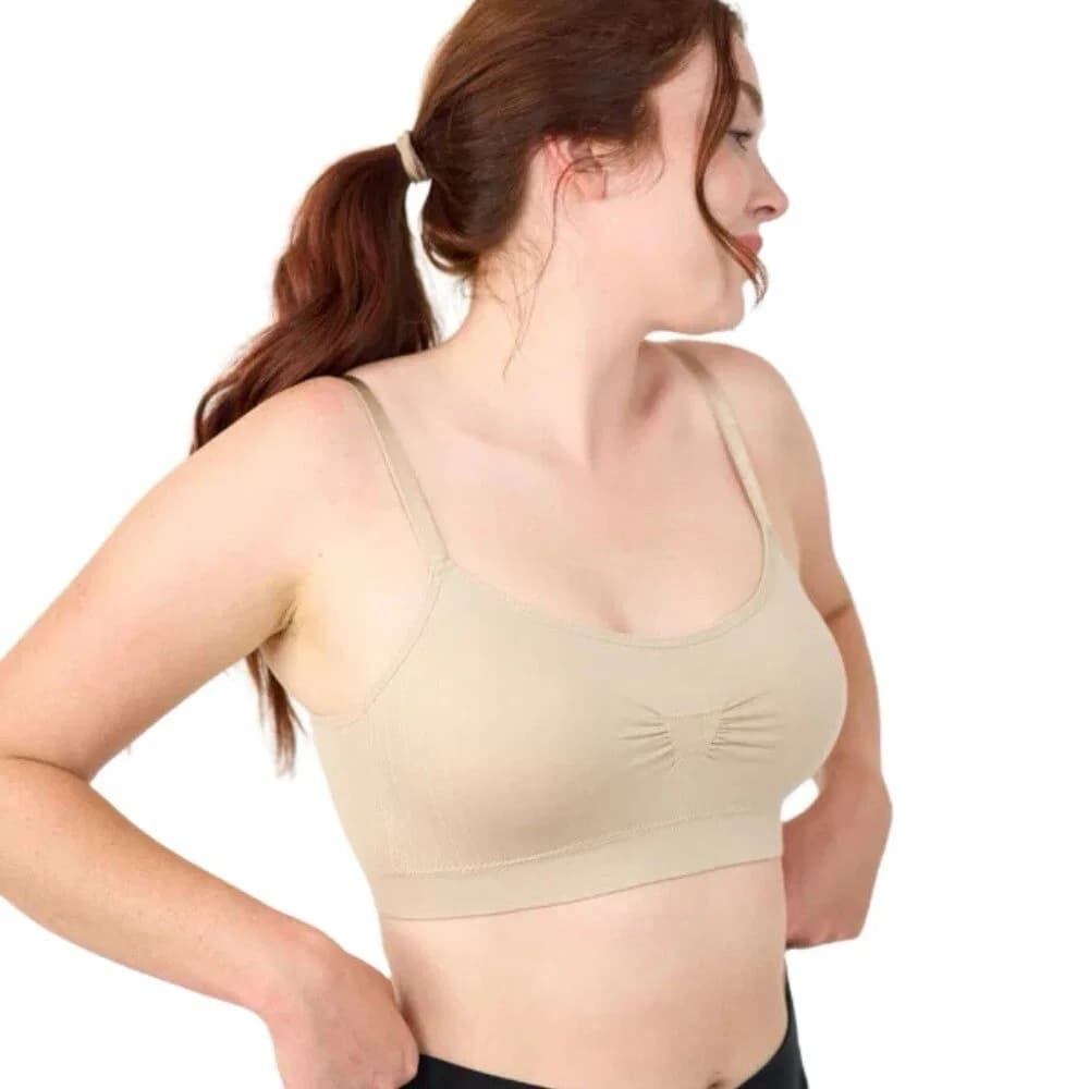 Sana Women's Seamless Padded Wirefree Comfort Bra, Teen Age Girl Seamless Cooling Comfort Air Bra thumbnail 6
