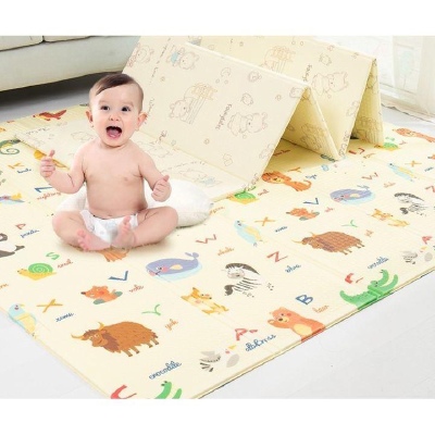 Waterproof Thick Baby Play Mat – Foldable XPE Crawling Mat for Toddlers & Infants (Double-Sided Cartoon Design) thumbnail 2