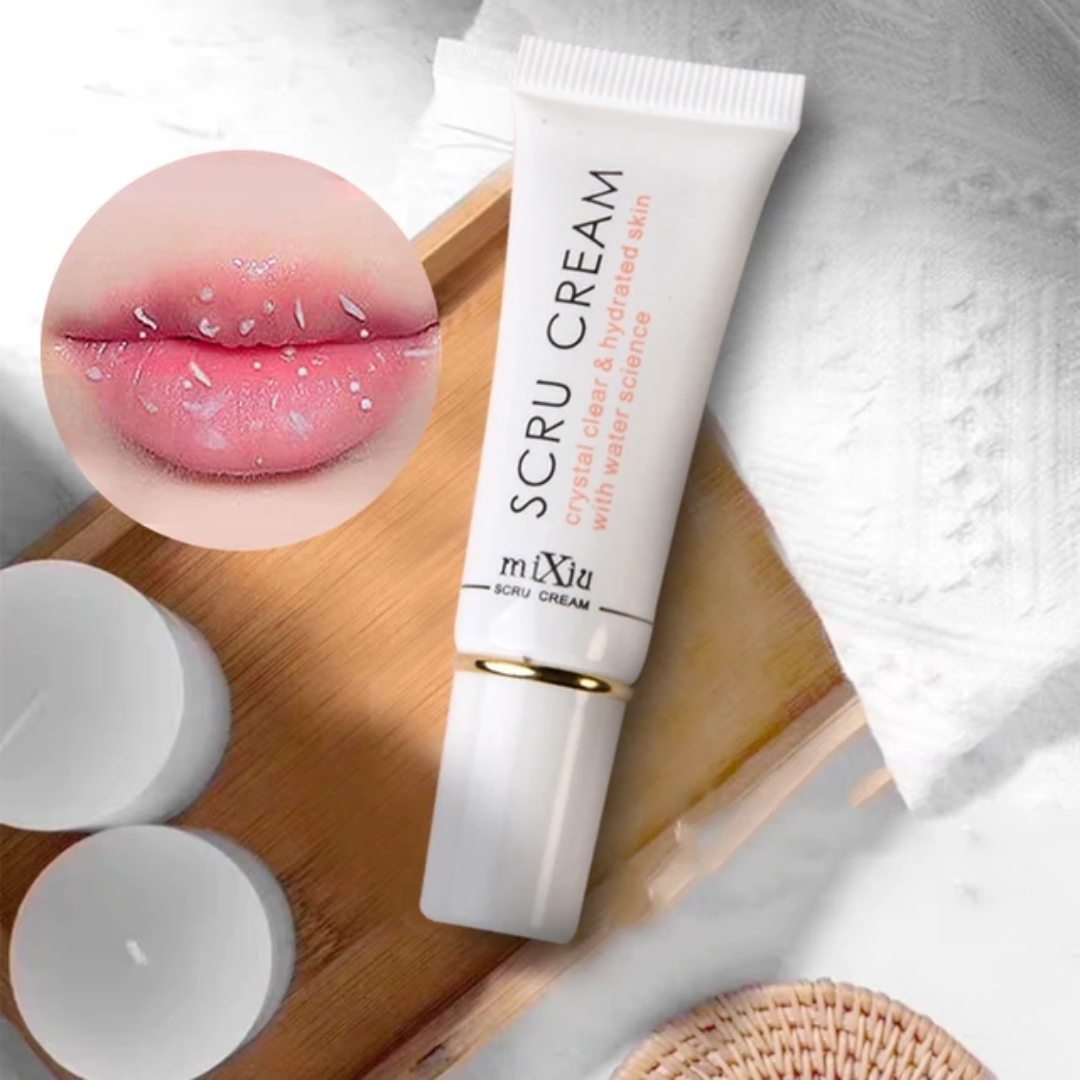 Mixiu SCRU Cream Lip Scrub – Exfoliating Gel for Dark Lips Removal & Pink Lips Care