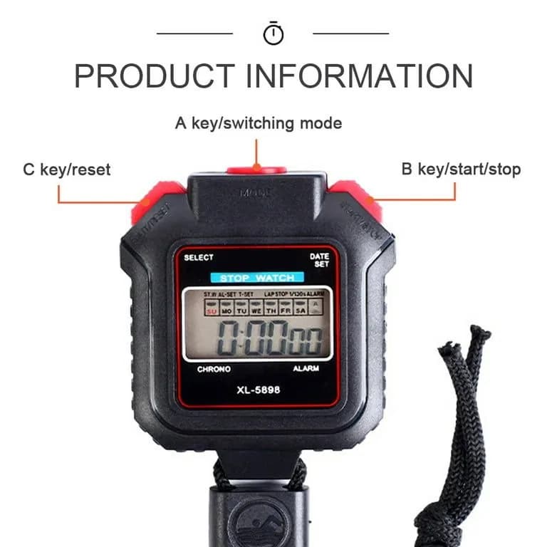 Digital Stopwatch Timer, Digital Sports Stopwatch, Countdown Timers thumbnail 2