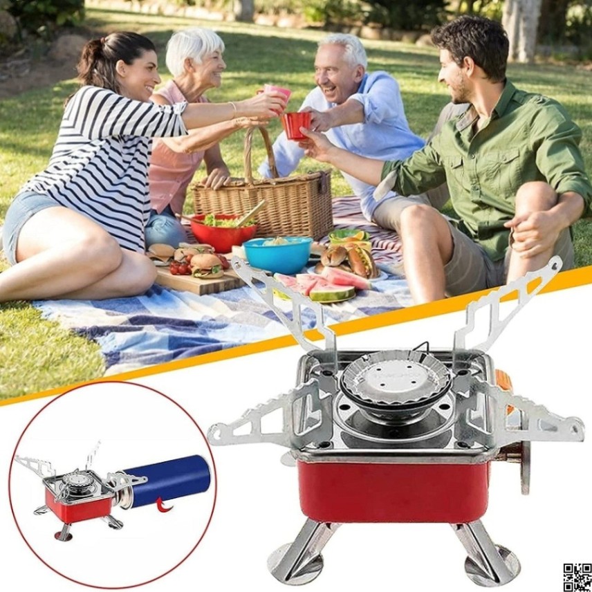 Portable Card Type Butane Gas Stove Burner – Compact Camping & Outdoor Cooker thumbnail 6