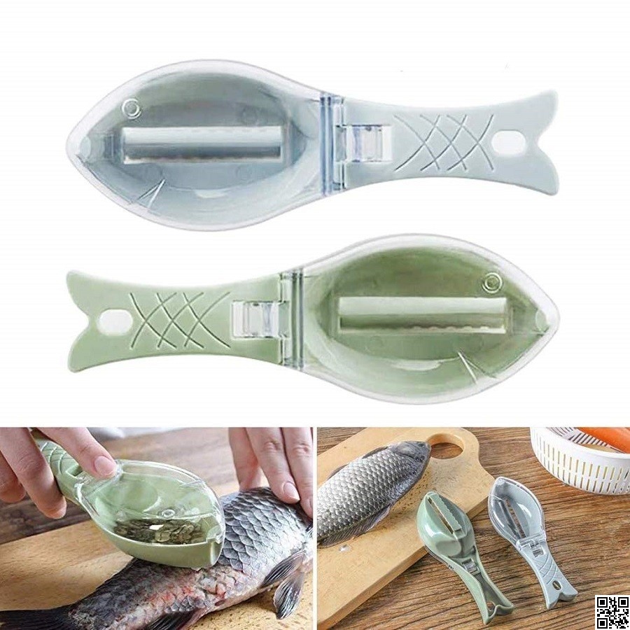 Plastic Fish Scales Remover – Fast & Safe Fish Skin Descaler with Cap thumbnail 2