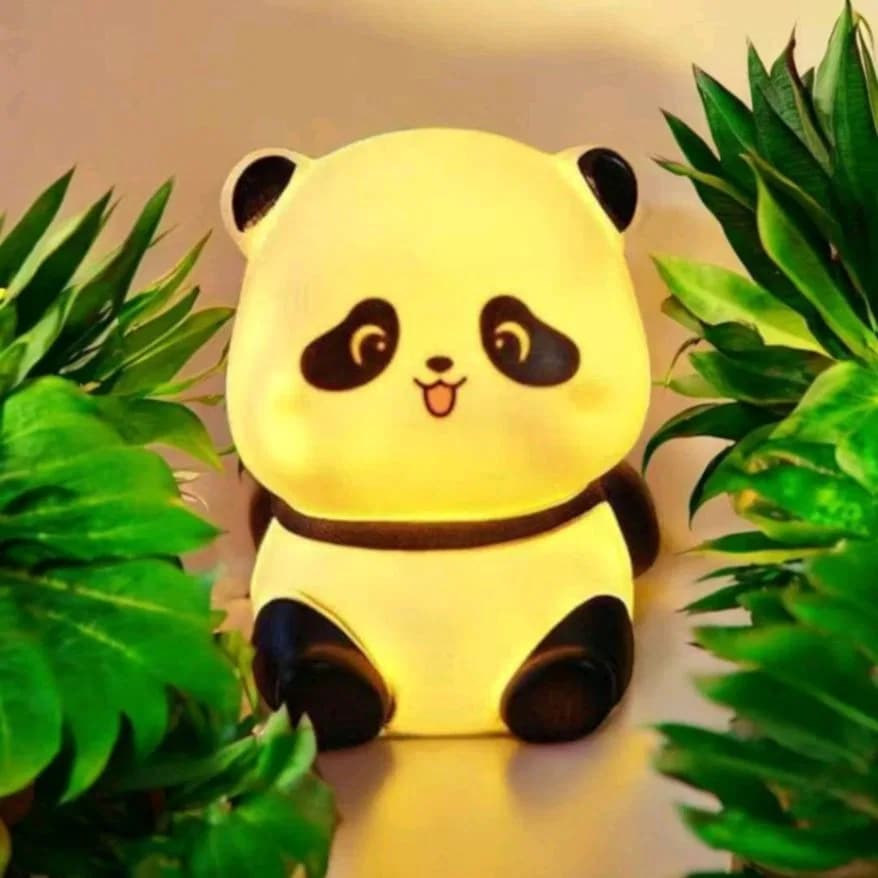 Panda LED Night Light Living Room Cute Panda Plastic Lamp Bedside Decor Creative Kids Night Light Birthday Gift Cake Decor thumbnail 5