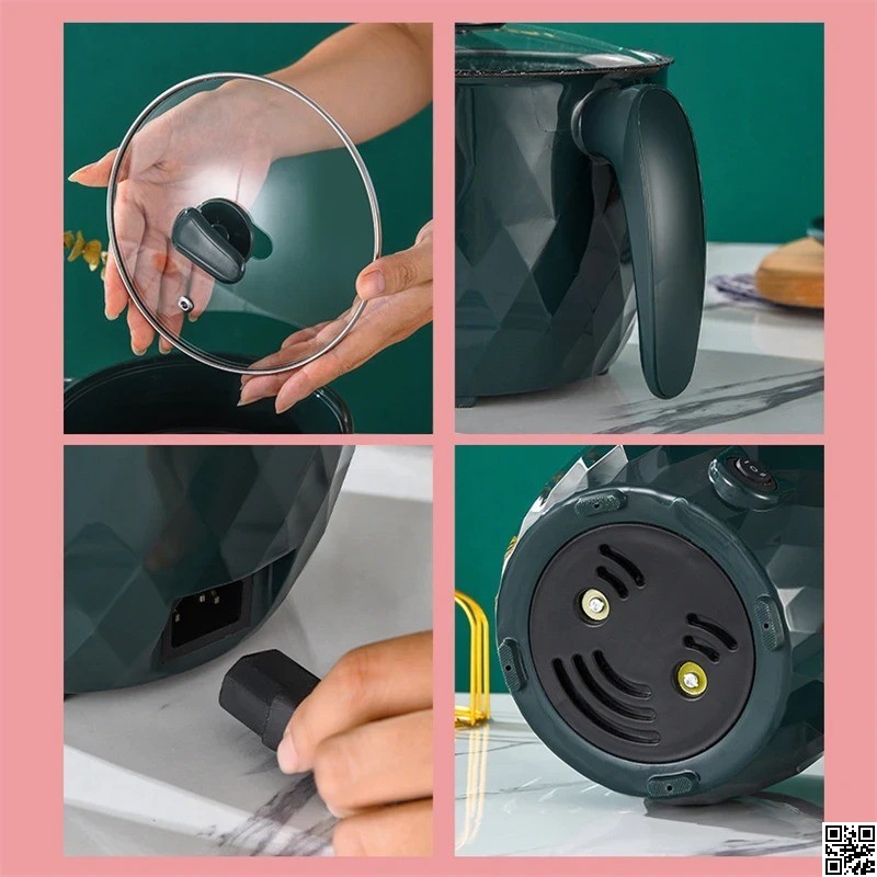 Electric Multi Functional Cooker – Mini Rice Cooker & Electric Cooking Pot thumbnail 4