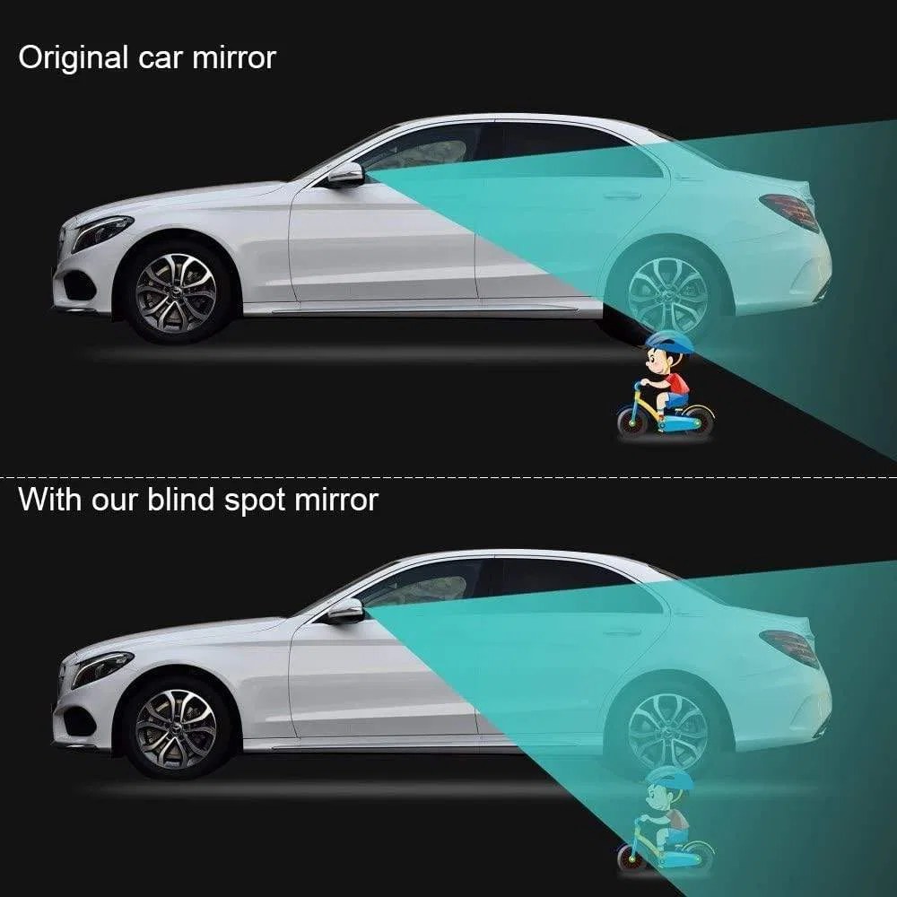 2pis Blind spot Mirror 360 Wide Angle Round HD Convex Mirror Car Vehicle Side Blind Spot Mirror, Wide Rear View Mirror Small Round Mirror thumbnail 3