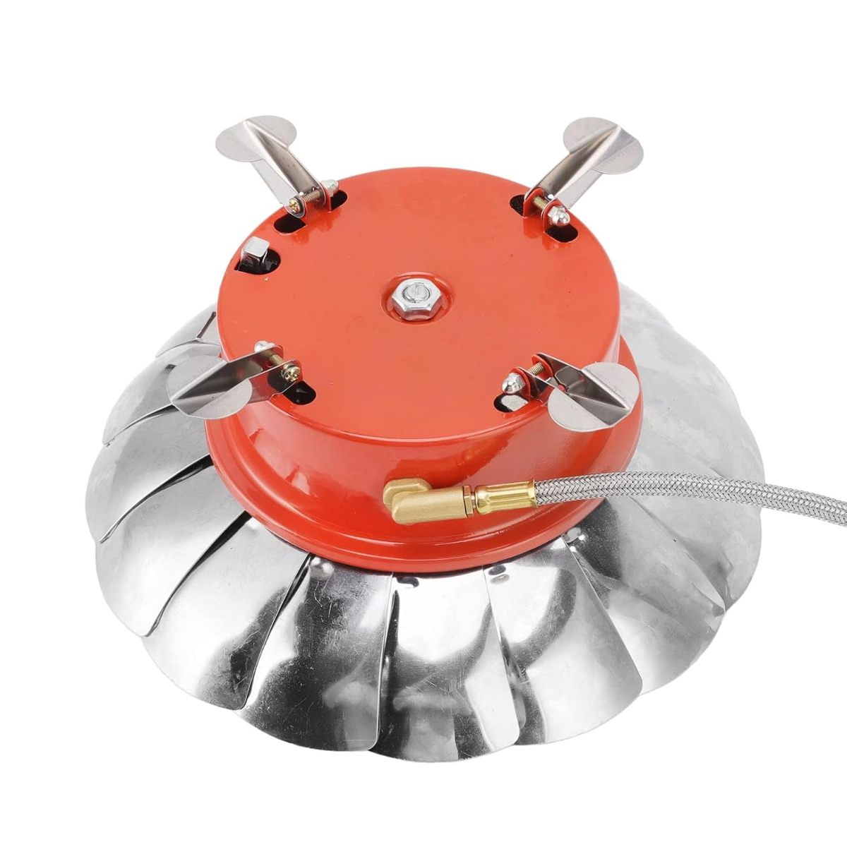 Windproof Portable Camping Gas Stove with Hose (Connection Tube) | Lotus Camping Stove with Connection Tube thumbnail 4