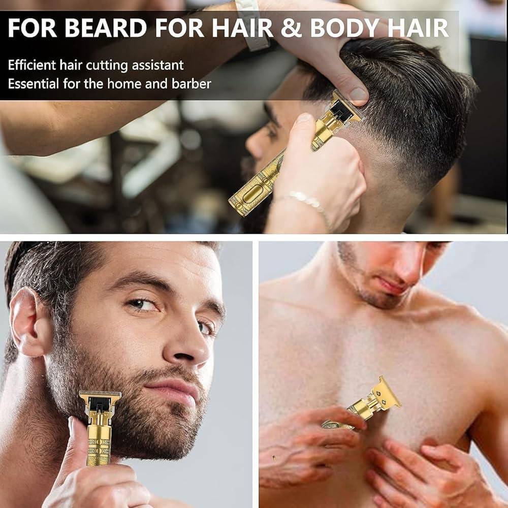 Vintage T9 Trimmer Professional Hair Clipper USB Rechargeable Beard Trimmer Hair Cutting Machine thumbnail 8