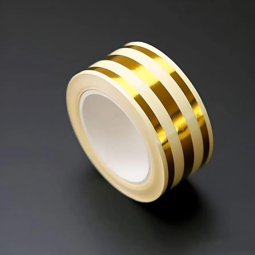 3 Line Golden Tile Gap Tape,5M Golden Tile Gap Tape, Home Tile Sticker Waterproof Tape PVC Self Adhesive Tape Ceramic Tile Gap Tape for Detailing Wall, Floor Tile Gap, Cabinetry thumbnail 7