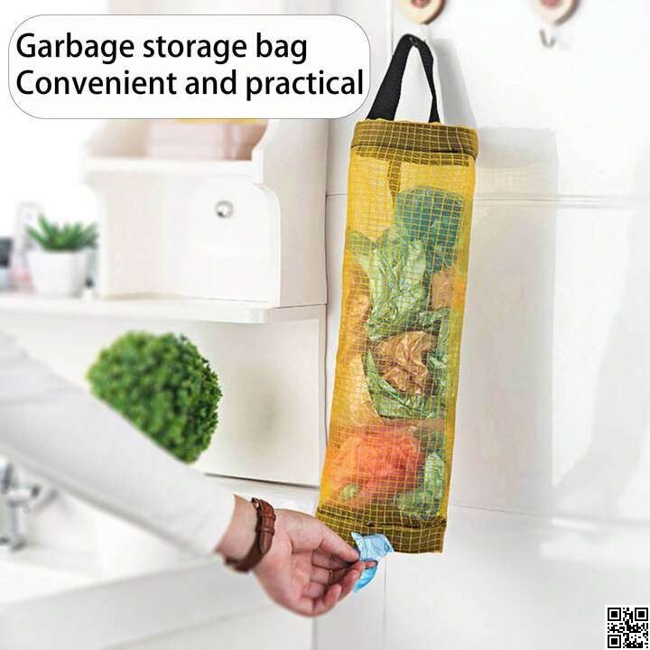 Kitchen Plastic Trash Bag Holder – Grocery & Waste Bag Organizer thumbnail 2