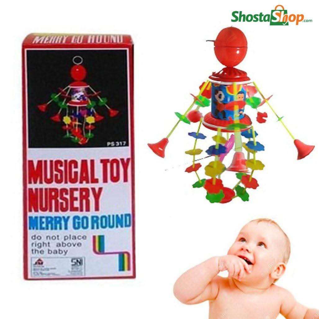 Merry Go Round Musical and Visual Toy for Newborn Baby – Key System Rotating Crib Toy thumbnail 5
