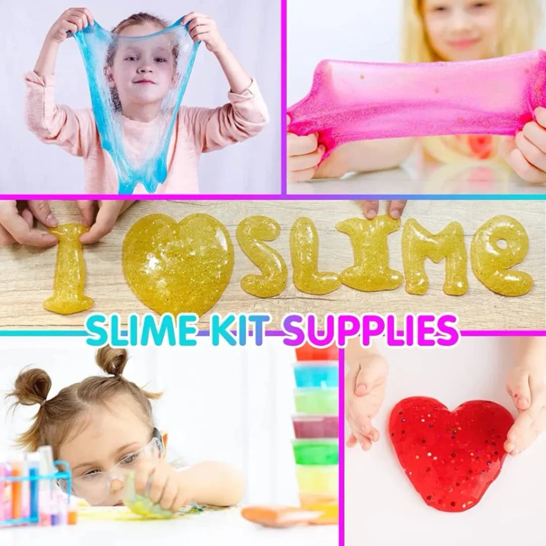 DIY Fluffy Slime Kit Crystal Slime Set for Girls Boys Toys Kids Art Craft thumbnail 4