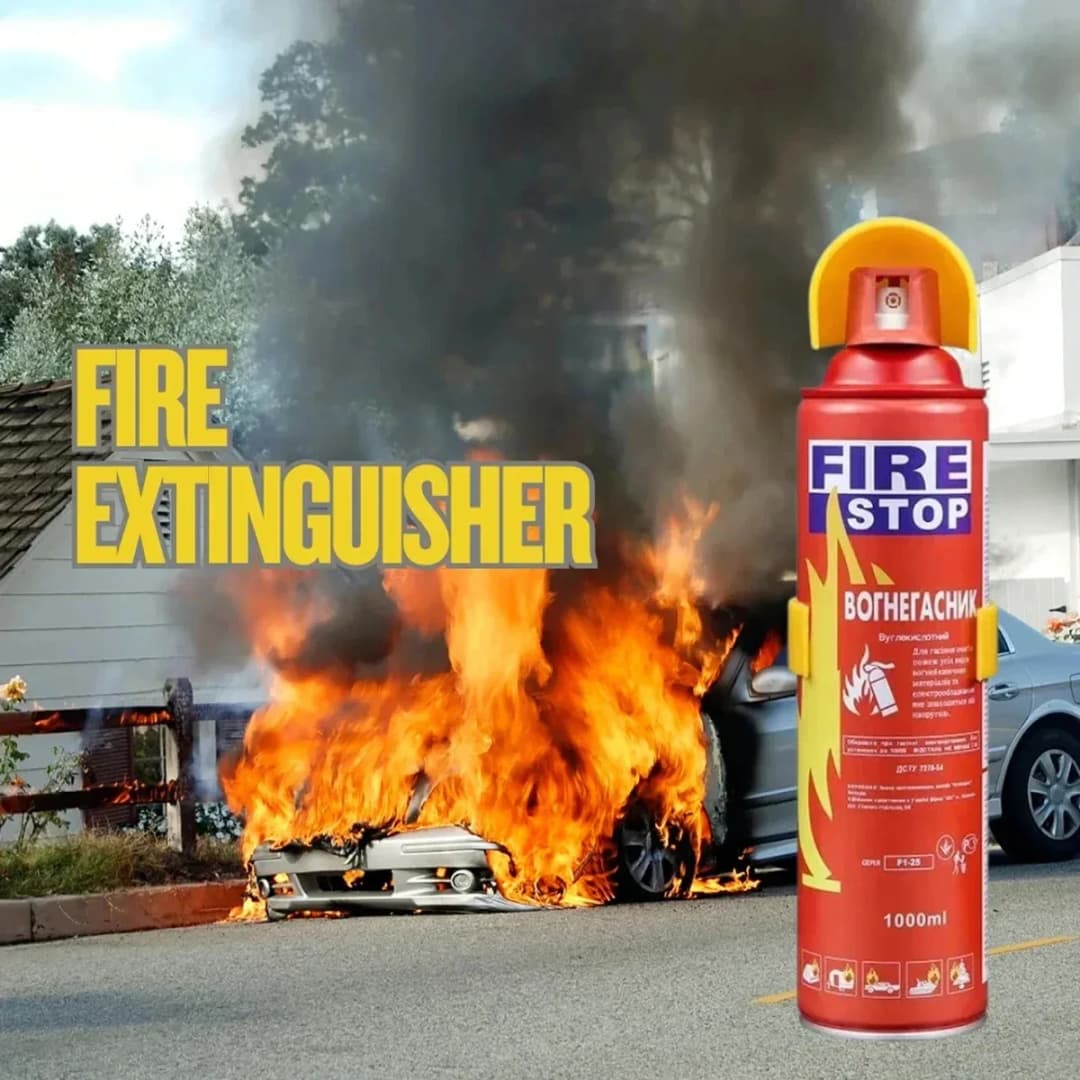 500ml Fire Stop Foam, Portable Fire Extinguisher Spray for Home, Office, Car, truck, ship, boat. thumbnail 4