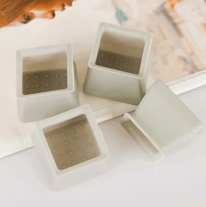 Silicone Chair Leg Square Caps 4Pcs/set thumbnail 6