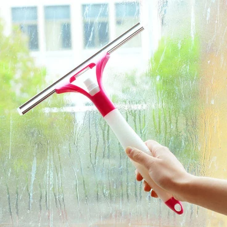 Glass Cleaner Wiper With Spray thumbnail 2