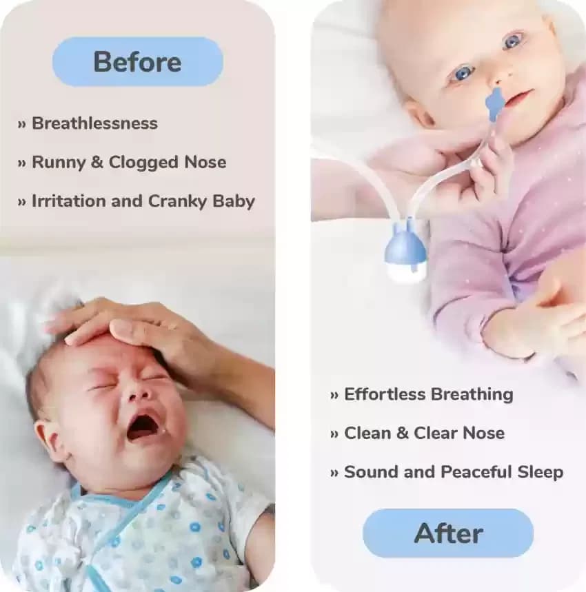 Baby Nose Cleaner Nasal Aspirator for Newborn – Reusable Safe Nose Sucker Tool for Infant Nasal Suction thumbnail 5
