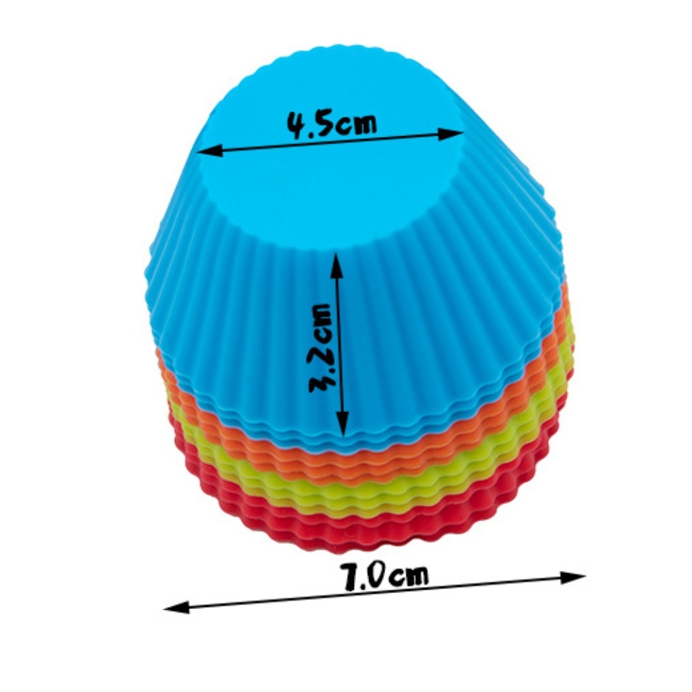 Silicone Cupcake Mold – 12 Pcs Reusable Baking Cups Set thumbnail 4