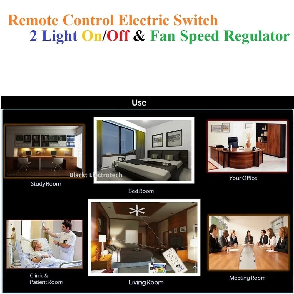 Remote Control Electric on/off Switch, Fan Speed Control Regulator thumbnail 2