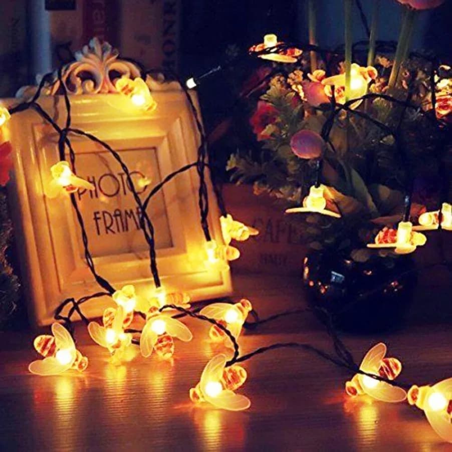 Honey bee warm white Fairy Lights thumbnail 7