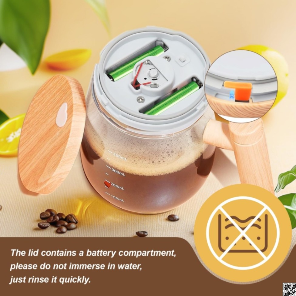 Automatic Mixing Cup 14oz USB Rechargeable Self Stirring Mug thumbnail 5