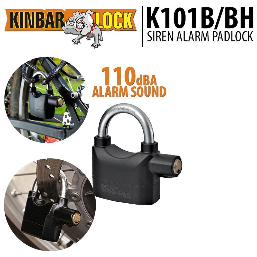 Security Alarm Lock 110dB Anti Theft Padlock | Bike Motorcycle Door Shop Garage Alarm Lock thumbnail 3